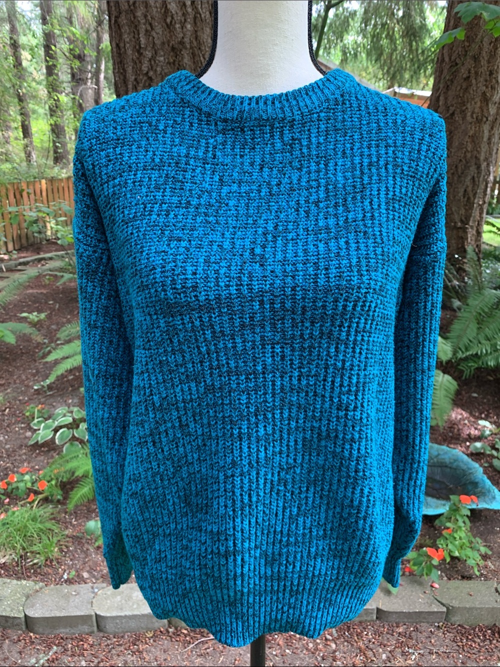 JW Heather Turqoise Women's Crewneck Sweater